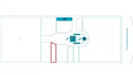 Торговое 118 м2,  высокая проходимость-99. План объекта