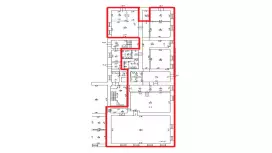 Аренда офиса 443.9 кв.метров, 1 этаж-99. План объекта