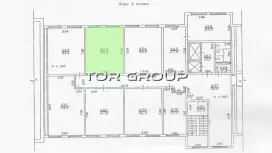 Аренда офиса 46.3 кв.метров, 3 этаж-99. План объекта