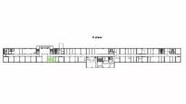 Аренда офиса 51 кв.метров, 4 этаж-99. План объекта