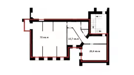 Аренда офиса 126.6 кв.метров, 3 этаж-99. План объекта