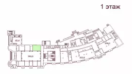 Аренда офиса 44 кв.метров, 1 этаж-99. План объекта