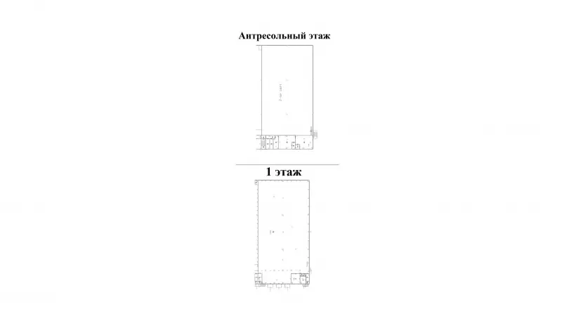 Склад класса А 3000 м2 с мезонином и абк-99. План объекта