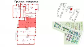 Продажа фасадное 103м2, 1 этаж-99. План объекта