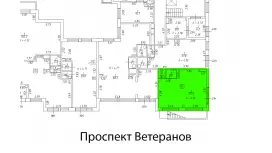 Продажа 38,8 м2, окна на фасад-99. План объекта