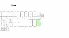 Аренда офиса 20.7 кв.метров, 2 этаж-99. План объекта