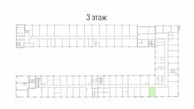 Аренда офиса 37.9 кв.метров, 3 этаж-99. План объекта