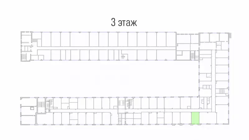 Аренда офиса 37.9 кв.метров, 3 этаж-99. План объекта
