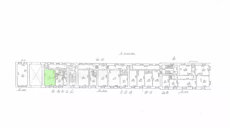 Аренда офиса 34.5 кв.метров, 2 этаж-99. План объекта