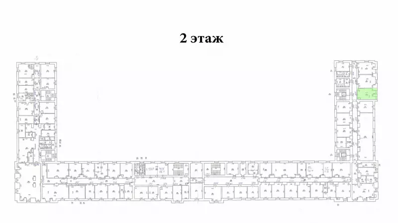Аренда офиса 25.5 кв.метров, 2 этаж-99. План объекта