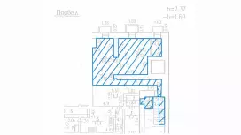 Аренда офиса 47.3 кв.метров, Подвал этаж-99. План объекта
