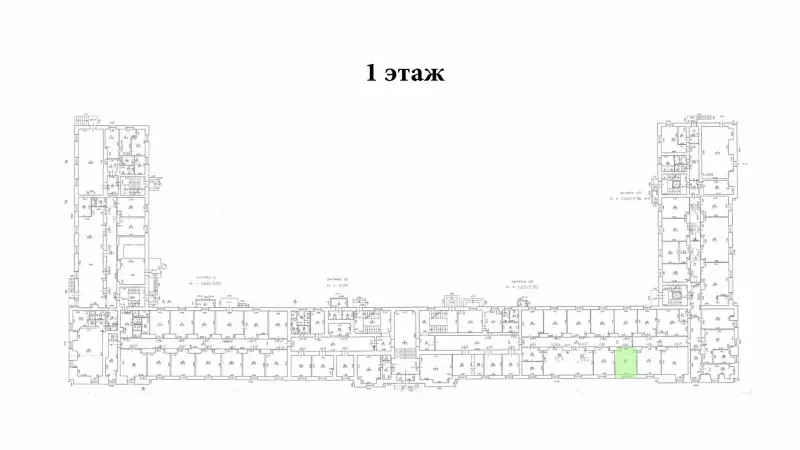 Аренда офиса 25.1 кв.метров, 1 этаж-99. План объекта