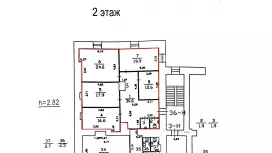Аренда офиса 125,4 кв.метров, 3 этаж-99. План объекта