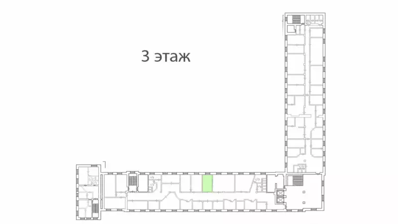 Аренда офиса 25.8 кв.метров, 3 этаж-99. План объекта