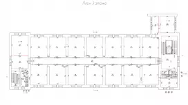 Аренда офиса 920 кв.метров, 3 этаж-99. План объекта