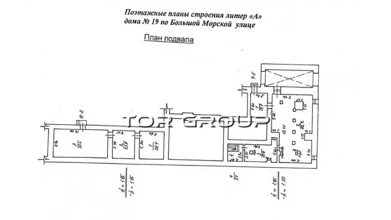 ОСЗ на Большой Морской, 19-999. План поэтажный
