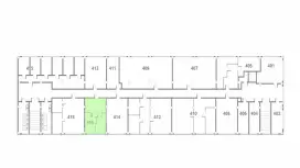 Аренда офиса 45 кв.метров, 4 этаж-99. План объекта