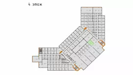 Аренда офиса 23.3 кв.метров, 4 этаж-99. План объекта