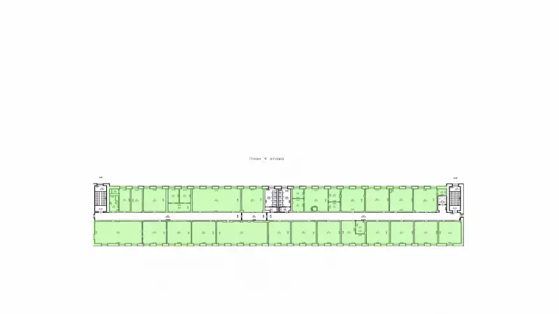 Аренда офиса 2400 кв.метров, 3 и 4 этажи-99. План объекта