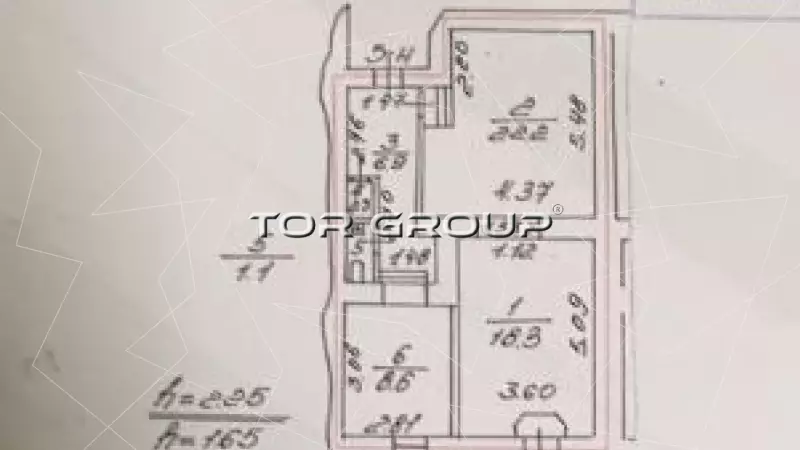 Аренда торгового помещения 57.4 кв.метров, Цоколь-99. План объекта