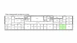 Аренда офиса 36 кв.метров, 4 этаж-99. План объекта