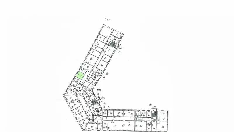 Аренда офиса 11 кв.метров, 2 этаж-99. План объекта