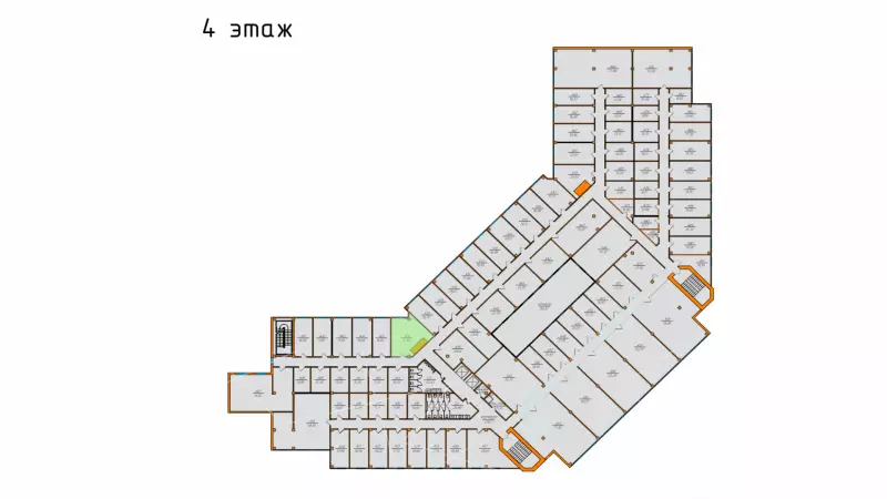 Аренда офиса 31.67 кв.метров, 4 этаж-99. План объекта