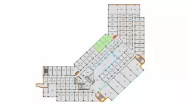 Аренда офиса 78.1 кв.метров, 3 этаж-99. План объекта