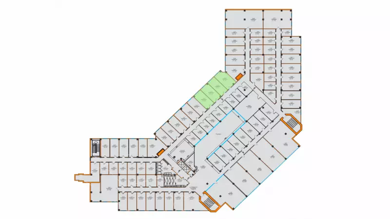 Аренда офиса 78.1 кв.метров, 3 этаж-99. План объекта