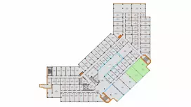 Аренда офиса 138.4 кв.метров, 3 этаж-99. План объекта