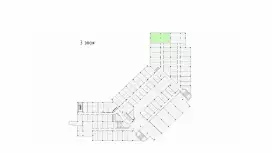 Аренда офиса 77 кв.метров, 3 этаж-99. План объекта