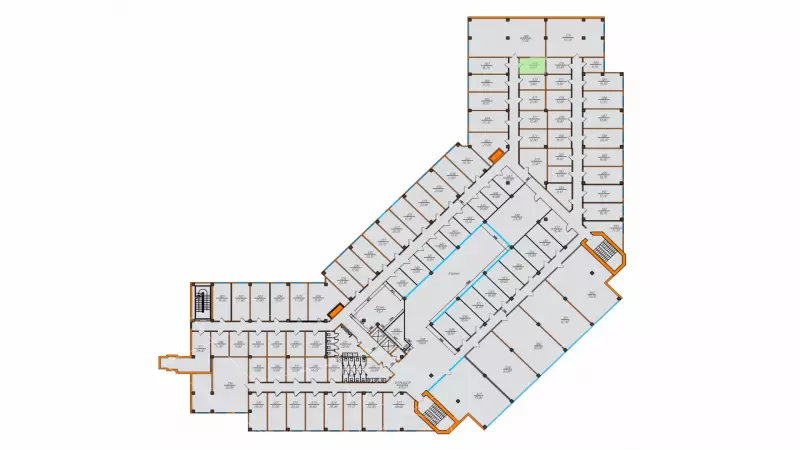 Аренда офиса 11.4 кв.метров, 3 этаж-99. План объекта