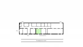 Торговая секция 44,5м в Лофт пространстве-99. План объекта