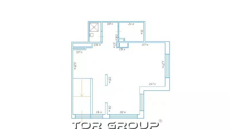 Продажа 63 м2 в ТЦ-99. План объекта