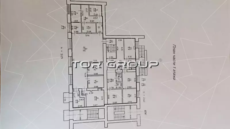 Аренда торгового помещения 263 кв.метров, 1 этаж-99. План объекта