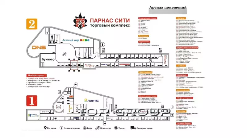 Отдел в ТЦ 40 м2 у метро Парнас-99. План объекта