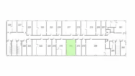 Аренда офиса 44.8 кв.метров, 2 этаж-99. План объекта