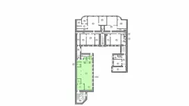 Аренда офиса 129.8 кв.метров, 2 этаж-99. План объекта