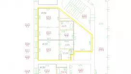 Аренда офиса 35.9 кв.метров, 4 этаж-99. План объекта