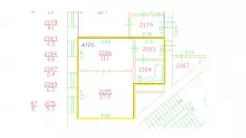 Аренда офиса 36.4 кв.метров, 4 этаж-99. План объекта