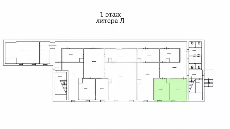 Собственник 34.4м, 1 этаж-99. План объекта