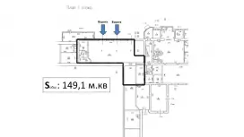 Аренда склада 150 кв.метров, 1 этаж-99. План объекта