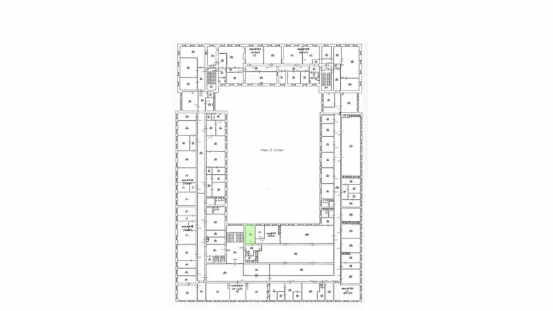 Аренда офиса 17.4 кв.метров, 2 этаж-99. План объекта