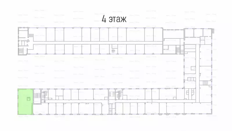 Опен спейс, много окон с ремонтом-99. План объекта
