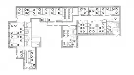 Продажа офиса 648 кв.метров, 1 этаж-99. План объекта