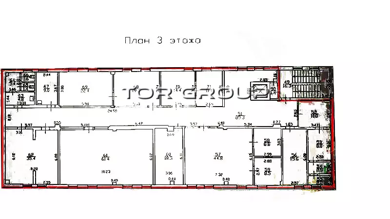 Офис 354 м2 от собственника-99. План объекта