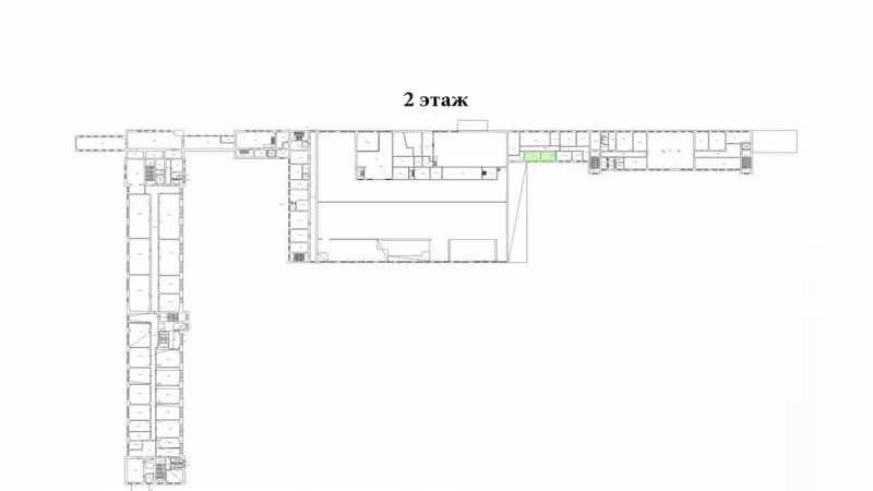 Склад/мастерская 66,2 м2, есть лифт-99. План объекта