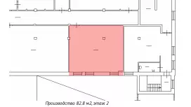 Производство/мастерская/склад 82 м2-99. План объекта
