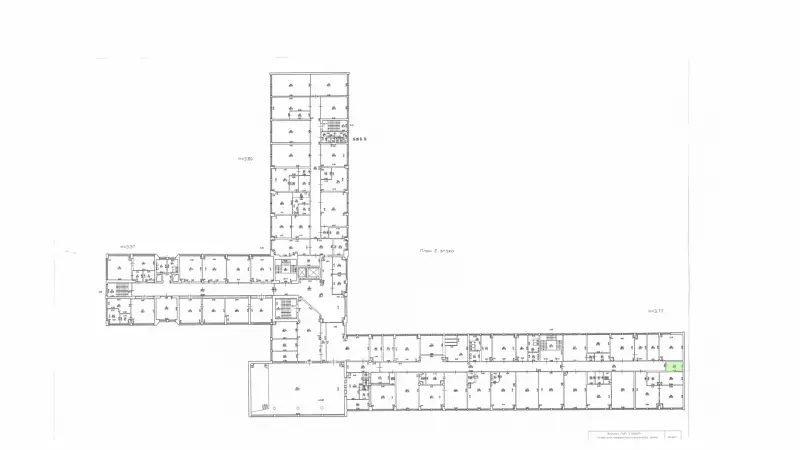 Аренда офиса 7.6 кв.метров, 2 этаж-99. План объекта
