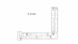 Аренда офиса 19.6 кв.метров, 4 этаж-99. План объекта